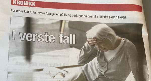 Faksimilie av kronikken i Dagsavisen. Foto.