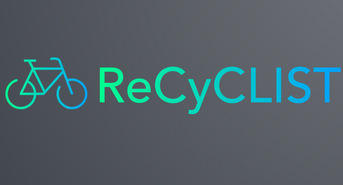 Farget logo til prosjektet som heter ReCyCLIST.